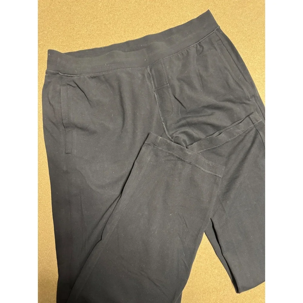Lululemon Athletica Black Lounge Pants Sweatpants Wide Leg Size‎ XXL $89